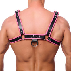 The Red Harness Harnais en cuir Premium Rose-Noir